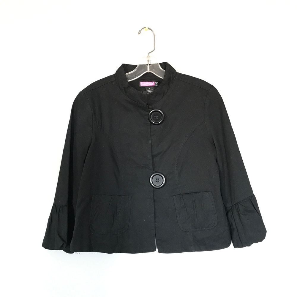 Black crop jacket